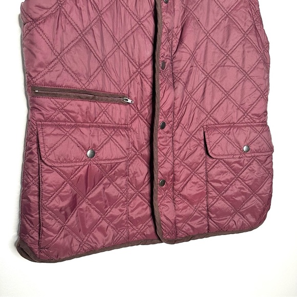 Maker & Company | Burgundy Quilted Vest Size Small - Picture 3 of 7